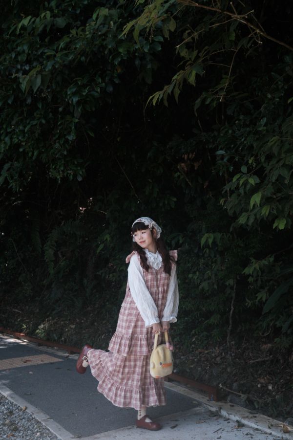 ⋆⑅˚₊甜蜜花園蝴蝶結綁帶洋裝 