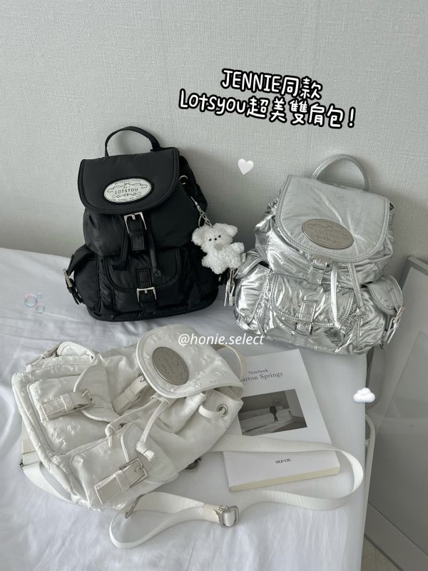 Aug.韓國連線 Jennie同款  Lotsyou雙肩包 