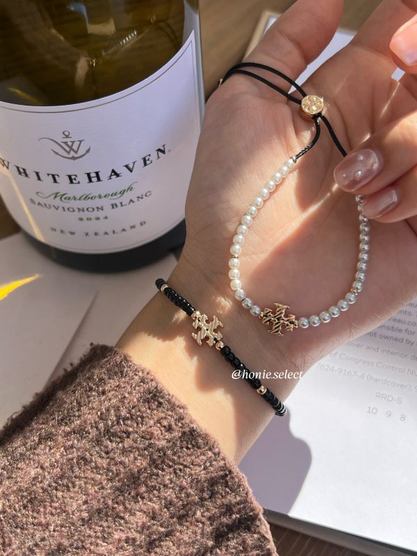 Tory Burch 爆款珍珠手鍊 可調節長度 超優雅 