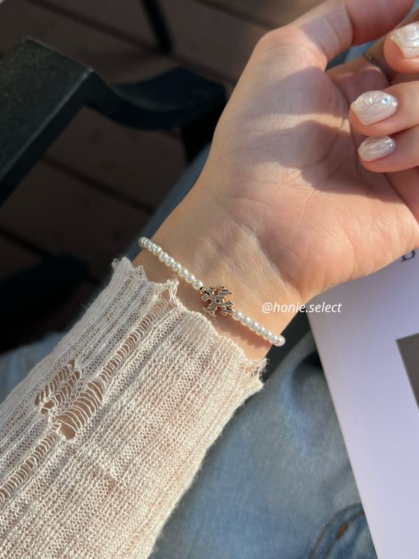 Tory Burch 爆款珍珠手鍊 可調節長度 超優雅 