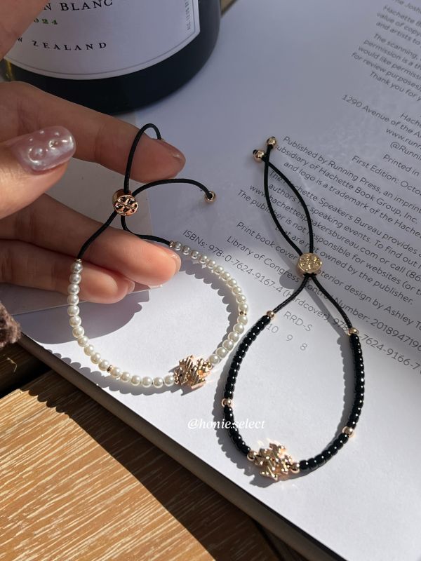 Tory Burch 爆款珍珠手鍊 可調節長度 超優雅 