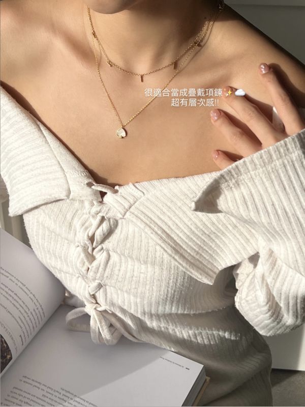 美國輕奢飾品  Adornia 法式極簡碎金子項鏈 