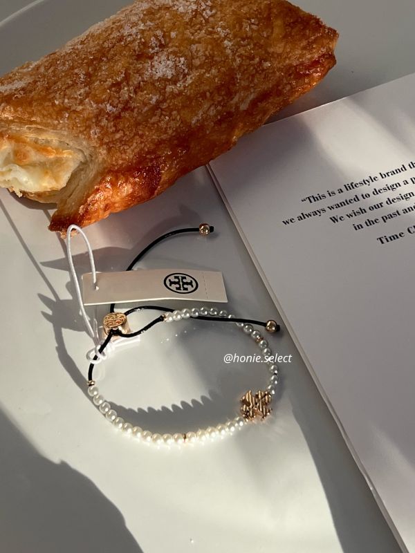 Tory Burch 爆款珍珠手鍊 可調節長度 超優雅 