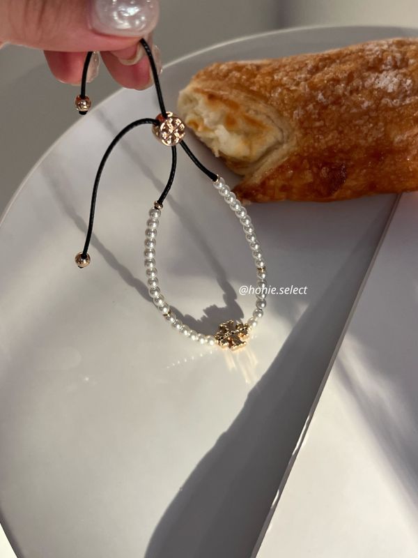 Tory Burch 爆款珍珠手鍊 可調節長度 超優雅 