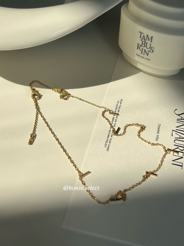 美國輕奢飾品  Adornia 法式極簡碎金子項鏈 