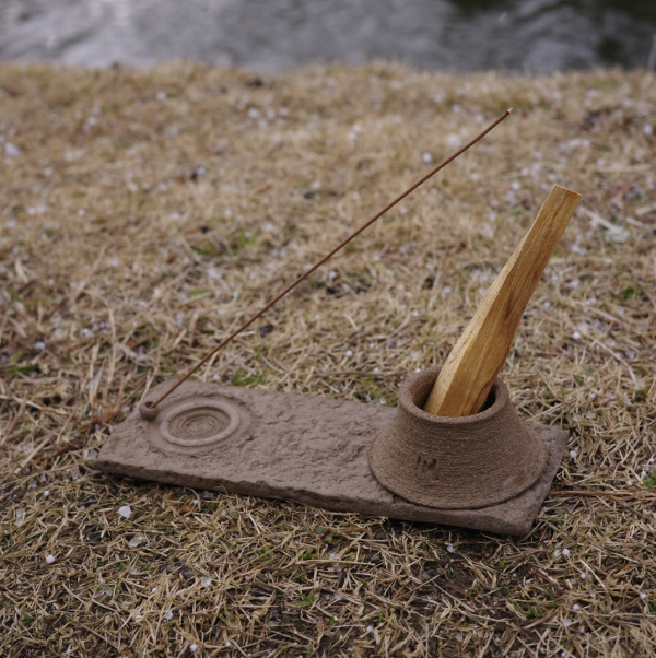 野火製陶- 麥田圈｜線香盤、聖木置 