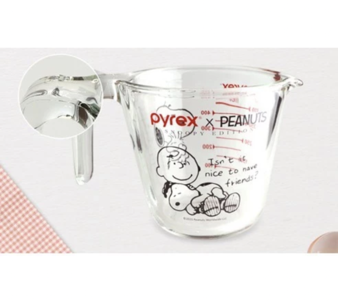 美國康寧 Pyrex 史努比圖案 SNOOPY 單耳量杯【快速出貨】1L=1000ml/500ml/250ml 