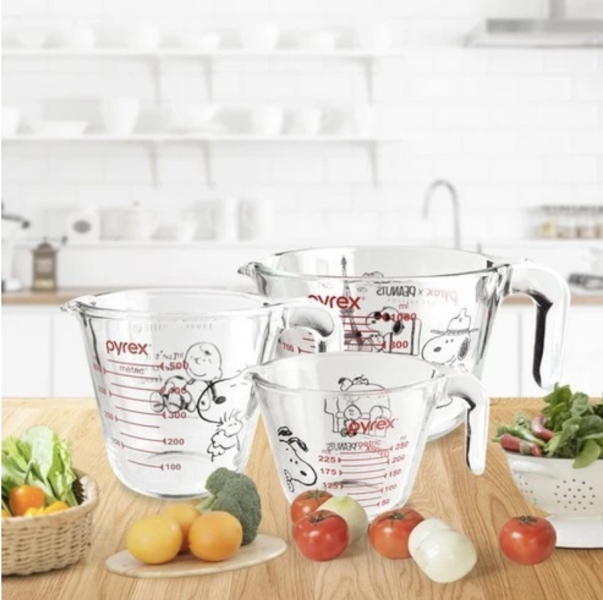 美國康寧 Pyrex 史努比圖案 SNOOPY 單耳量杯【快速出貨】1L=1000ml/500ml/250ml 
