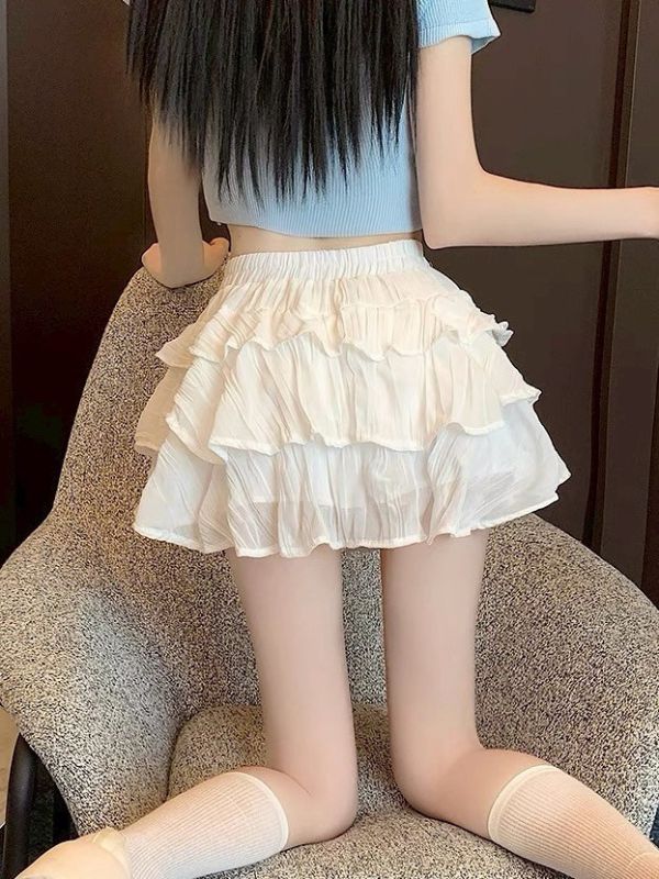 白色蛋糕小短裙 