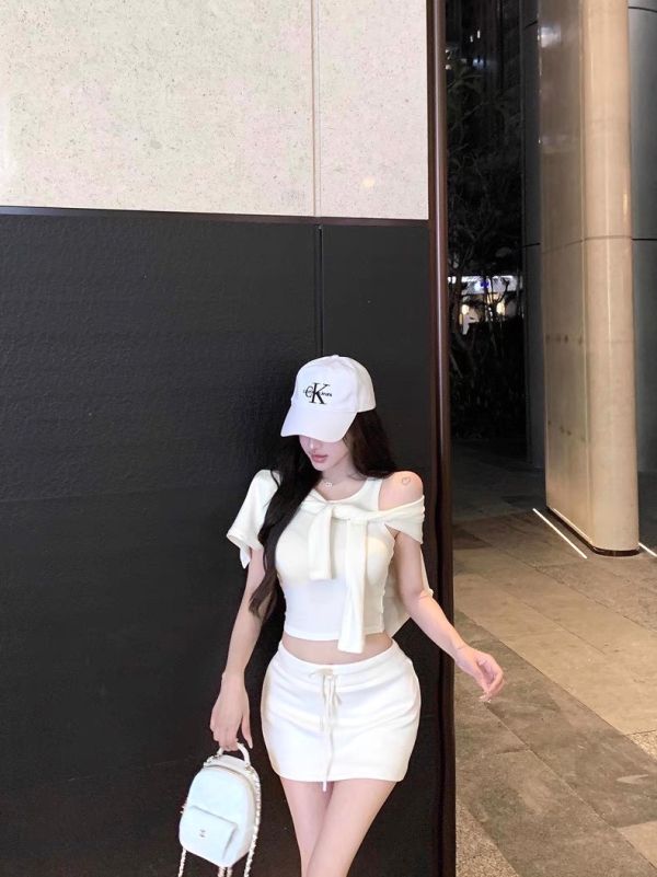 奶白色休閒三件套SET 