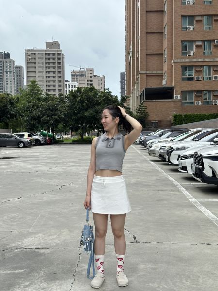 Fade into u crop top｜短板漸層polo衫 