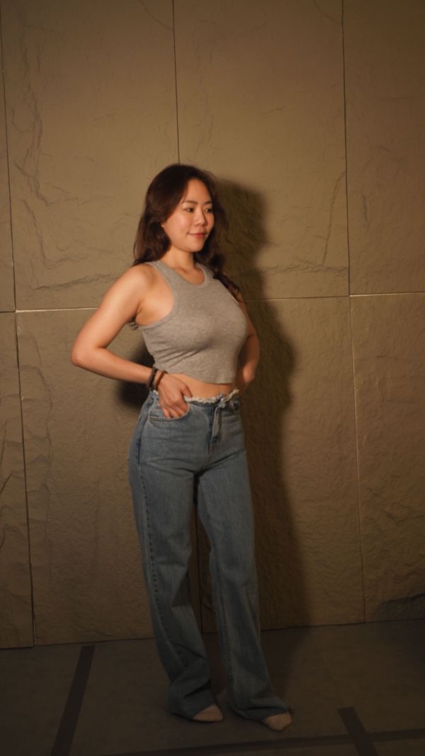 Basic tank top｜附墊削肩上衣 
