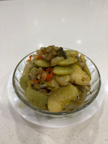 酸菜皇帝豆 酸菜皇帝豆、皇帝豆小菜、台式小菜推薦、下飯小菜、健康小菜、高纖小菜、家常小菜、冷藏小菜、香村園小菜、水餃配