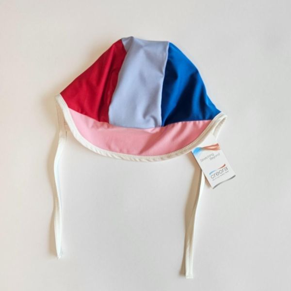 撞色拼接綁繩泳帽 韓國童裝,男童夏裝,中性童裝,童裝推薦,2026夏季童裝,男童穿搭,韓系童裝,中性穿搭,韓國代購