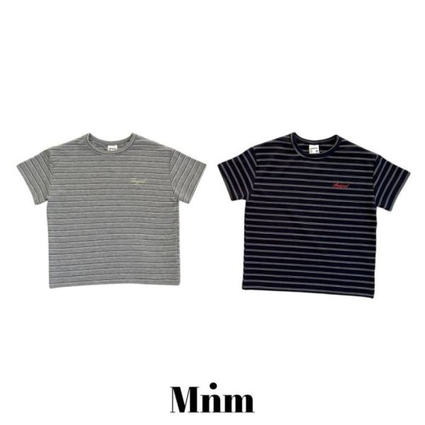 基礎條紋短袖上衣 韓國童裝,男童夏裝,中性童裝,童裝推薦,2026夏季童裝,男童穿搭,韓系童裝,中性穿搭,韓國代購