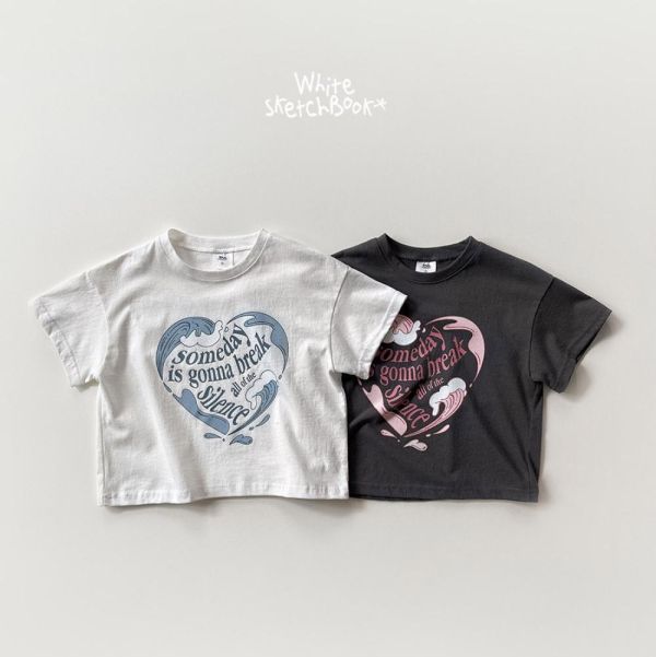 愛心海浪短袖上衣 韓國童裝,男童夏裝,中性童裝,童裝推薦,2026夏季童裝,男童穿搭,韓系童裝,中性穿搭,韓國代購