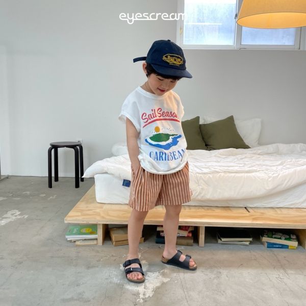 夏日海洋蓋袖上衣 韓國童裝,質感童裝,童裝推薦,韓系風格,男女童裝,韓風穿搭,韓國代購,韓國空運,親子穿搭