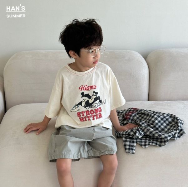 口袋狗狗刺繡五分短褲 韓國童裝,質感童裝,童裝推薦,韓系風格,男女童裝,韓風穿搭,韓國代購,韓國空運
