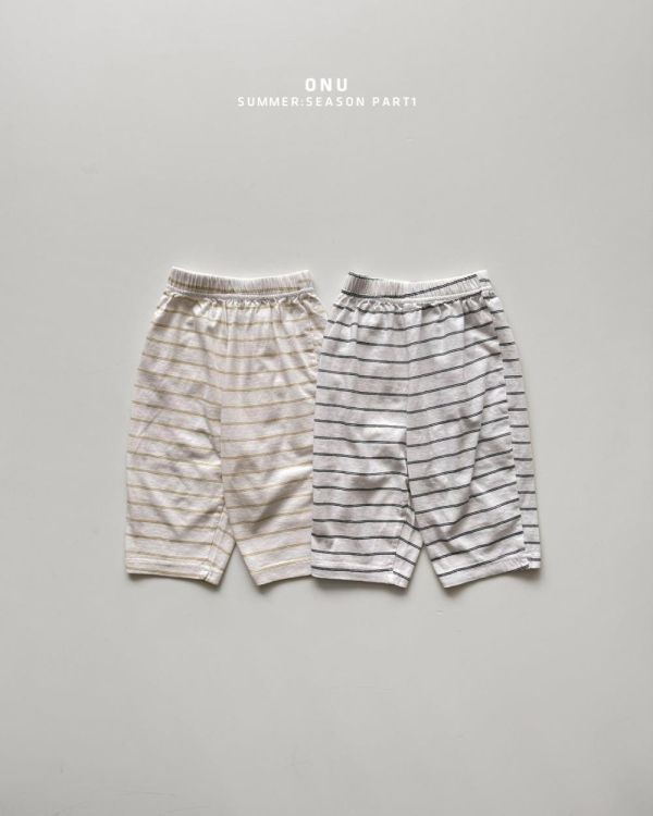 日常舒服條紋八分長褲 韓國童裝,男童夏裝,中性童裝,童裝推薦,2026夏季童裝,男童穿搭,韓系童裝,中性穿搭,韓國代購