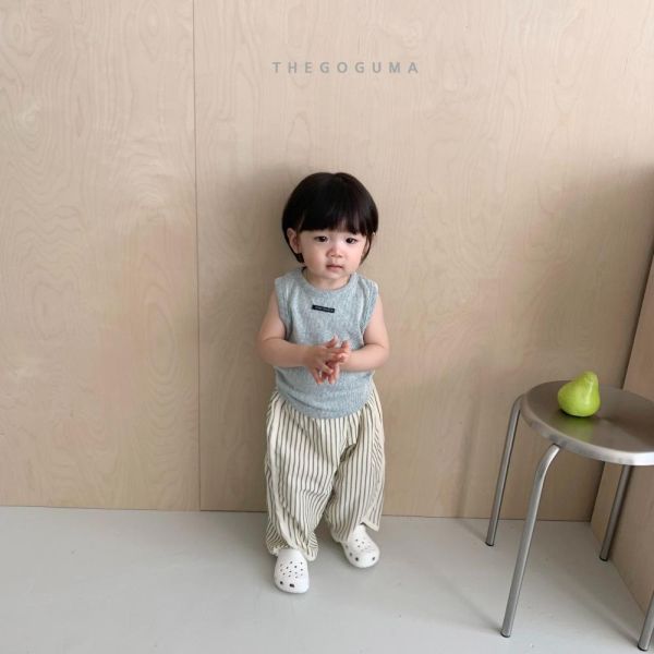 日系滾邊印花休閒長褲 韓國童裝,男童夏裝,中性童裝,童裝推薦,2026夏季童裝,男童穿搭,韓系童裝,中性穿搭,韓國代購