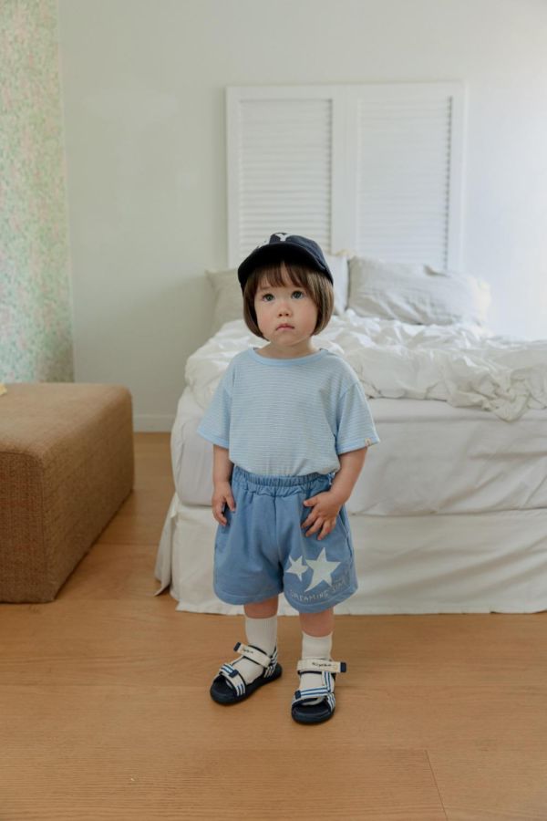 雙子星星運動短褲 韓國童裝,男童夏裝,中性童裝,童裝推薦,2026夏季童裝,男童穿搭,韓系童裝,中性穿搭,韓國代購