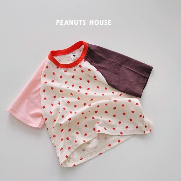 滿點星星撞色短袖上衣 韓國童裝,男童夏裝,中性童裝,童裝推薦,2026夏季童裝,男童穿搭,韓系童裝,中性穿搭,韓國代購