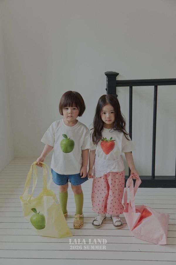 水果照片短袖上衣-親子款 韓國童裝,男童夏裝,中性童裝,童裝推薦,2026夏季童裝,男童穿搭,韓系童裝,中性穿搭,韓國代購