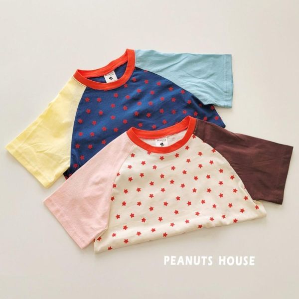 滿點星星撞色短袖上衣 韓國童裝,男童夏裝,中性童裝,童裝推薦,2026夏季童裝,男童穿搭,韓系童裝,中性穿搭,韓國代購