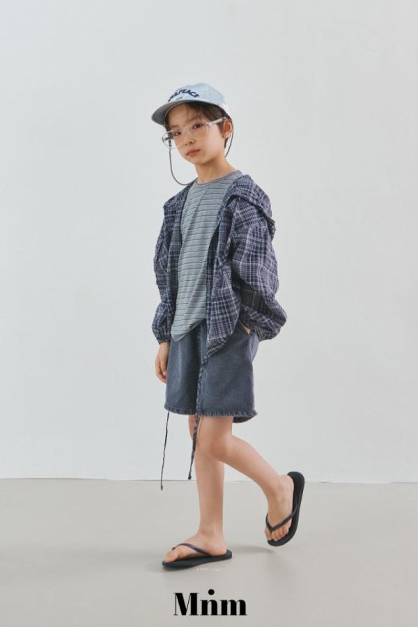 格紋連帽襯衫外套 韓國童裝,男童夏裝,中性童裝,童裝推薦,2026夏季童裝,男童穿搭,韓系童裝,中性穿搭,韓國代購