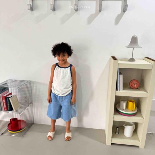 插片牛仔百慕達短褲 韓國童裝,男童夏裝,中性童裝,童裝推薦,2026夏季童裝,男童穿搭,韓系童裝,中性穿搭,韓國代購