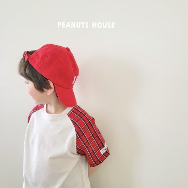 拼接格紋短袖上衣 韓國童裝,男童夏裝,中性童裝,童裝推薦,2026夏季童裝,男童穿搭,韓系童裝,中性穿搭,韓國代購