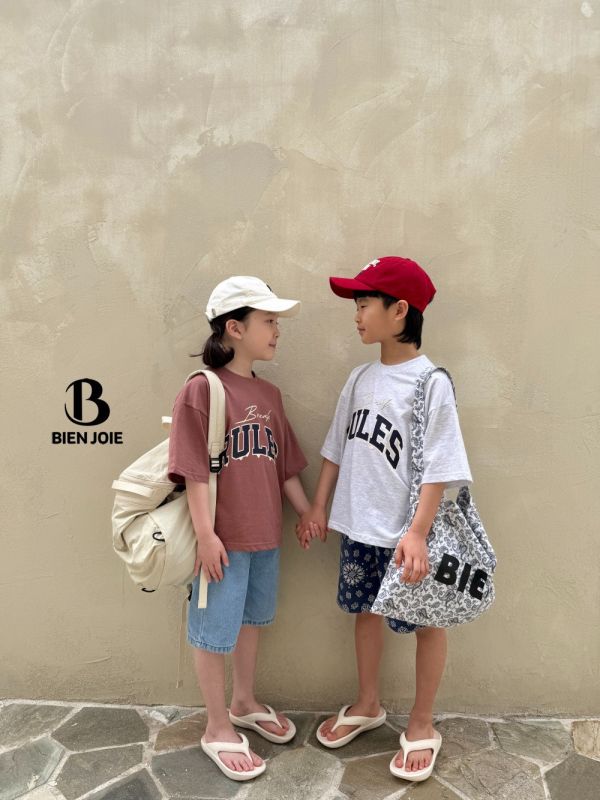 RULES寬鬆短袖上衣 韓國童裝,質感童裝,童裝推薦,韓系風格,男女童裝,韓風穿搭,韓國代購,韓國空運,親子穿搭