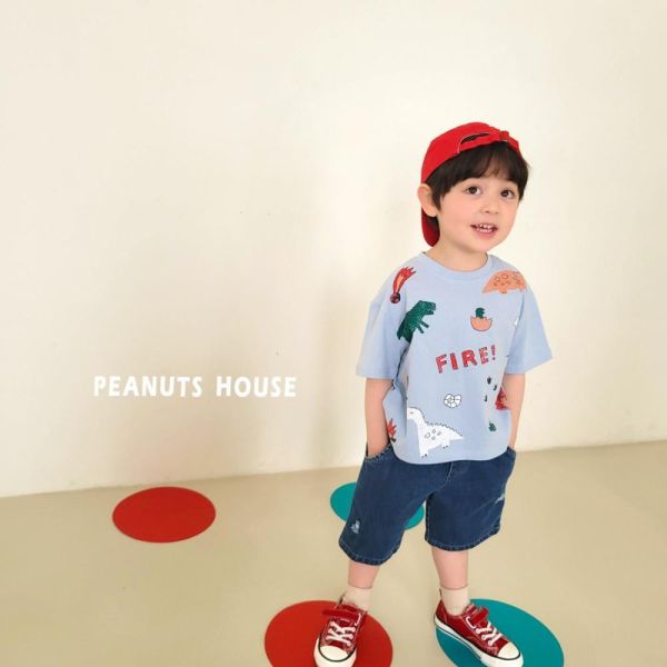 破壞感牛仔五分短褲 韓國童裝,男童夏裝,中性童裝,童裝推薦,2026夏季童裝,男童穿搭,韓系童裝,中性穿搭,韓國代購