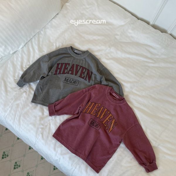 HEAVEN英字長袖上衣-親子款 韓國童裝,男童秋裝,中性童裝,韓系童裝推薦,2025秋季童裝,韓國男童新款,中性風男童穿搭,秋季男童服飾推薦,小男友穿搭