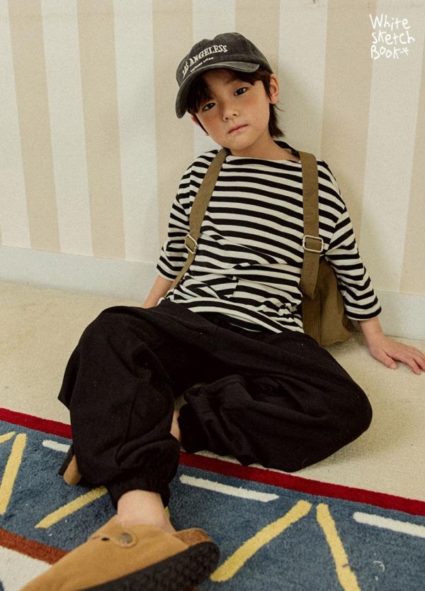 日常必備防蚊縮口運動長褲 韓國童裝,男童夏裝,中性童裝,童裝推薦,2026夏季童裝,男童穿搭,韓系童裝,中性穿搭,韓國代購