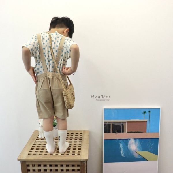 小童限定扭結吊帶短褲 韓國童裝,韓國代購,正韓童裝,男女童裝,質感童裝,童裝推薦,親子穿搭,韓系風格,韓系童裝,兒童吊帶褲