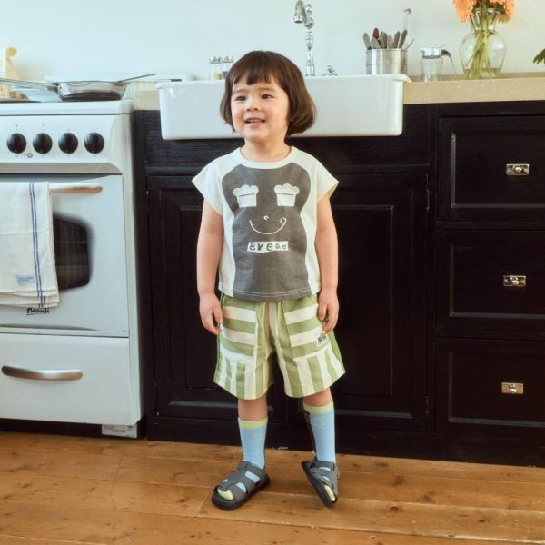 好吃吐司短袖上衣 韓國童裝,男童夏裝,中性童裝,童裝推薦,2026夏季童裝,男童穿搭,韓系童裝,中性穿搭,韓國代購