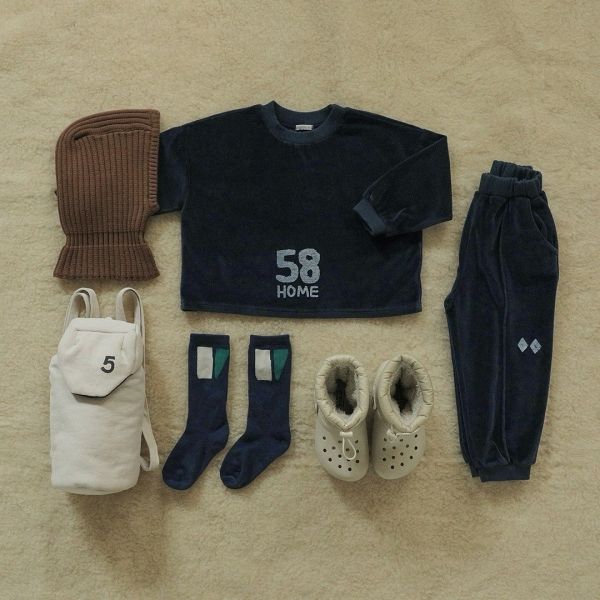 多款印花中長襪-三入組 兒童襪子,韓國童裝,中長襪