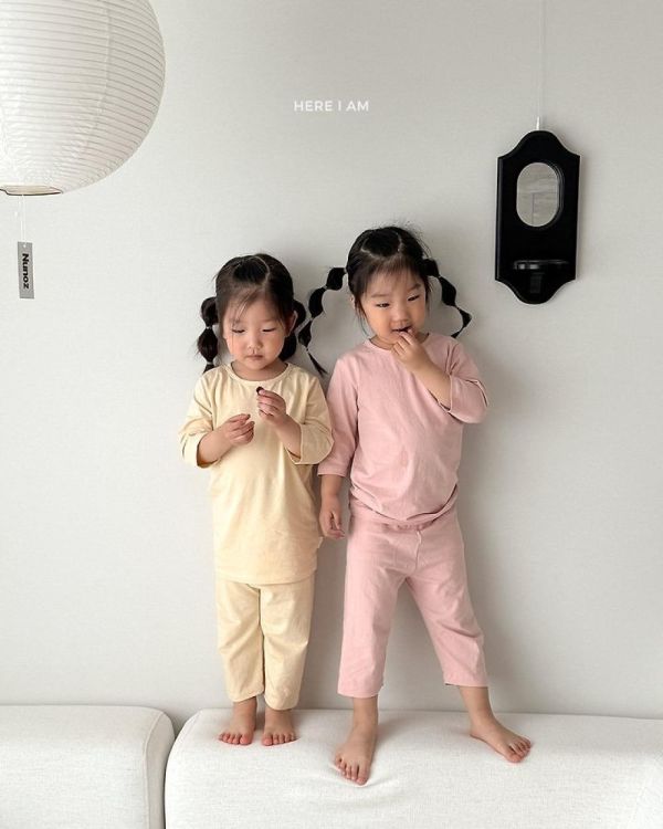 超級舒服七分袖家居服套裝 韓國童裝,男童夏裝,中性童裝,童裝推薦,2026夏季童裝,男童穿搭,韓系童裝,中性穿搭,韓國代購