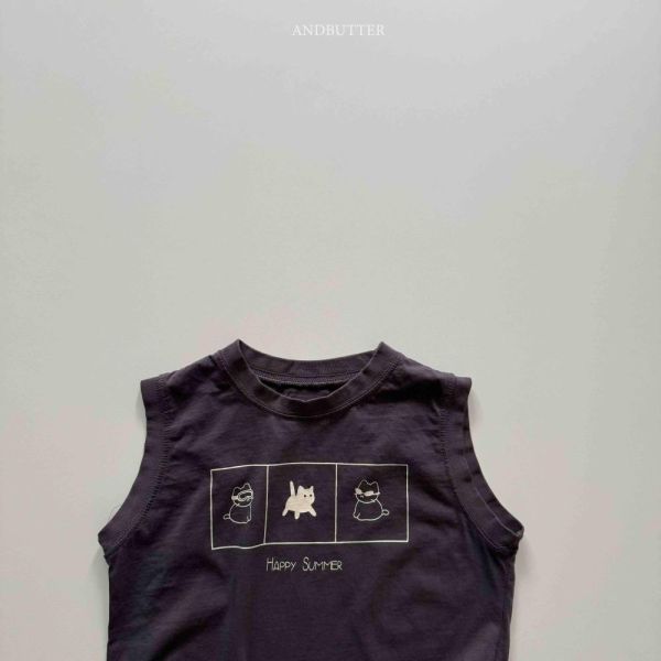 貓貓三格寬肩背心 韓國童裝,男童夏裝,中性童裝,童裝推薦,2026夏季童裝,男童穿搭,韓系童裝,中性穿搭,韓國代購