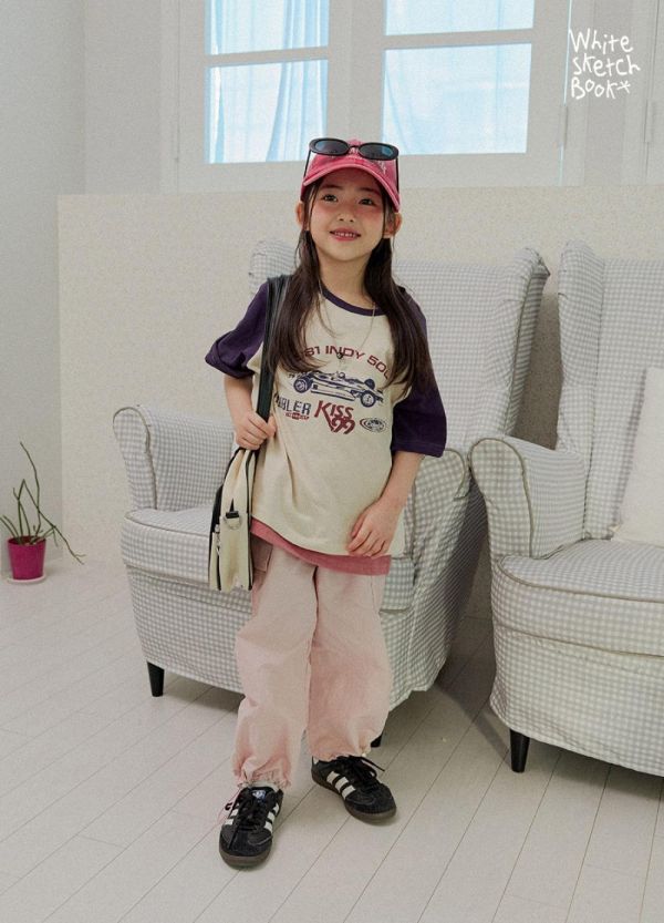 賽車手拼接插肩短袖上衣 韓國童裝,男童夏裝,中性童裝,童裝推薦,2026夏季童裝,男童穿搭,韓系童裝,中性穿搭,韓國代購