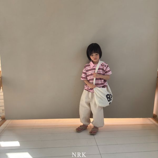 基礎素色縮口休閒長褲 韓國童裝,質感童裝,童裝推薦,韓系風格,男女童裝,韓風穿搭,韓國代購,韓國空運,親子穿搭