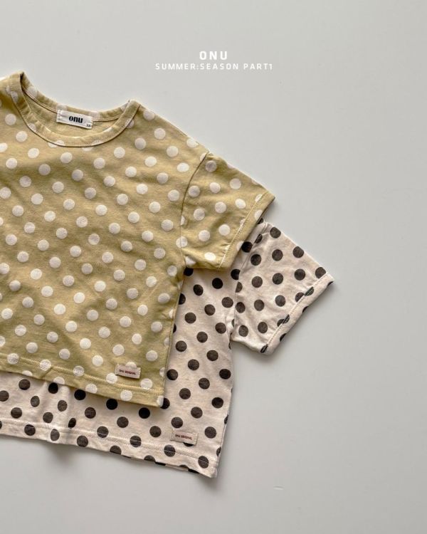 珍珠點點短袖上衣 韓國童裝,男童夏裝,中性童裝,童裝推薦,2026夏季童裝,男童穿搭,韓系童裝,中性穿搭,韓國代購
