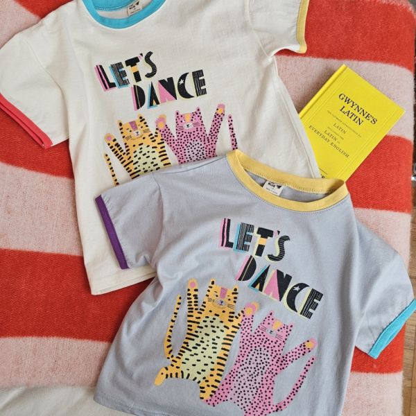 LET'S DANCE短袖上衣 韓國童裝,質感童裝,童裝推薦,韓系風格,男女童裝,韓風穿搭,韓國代購,韓國空運,童裝現貨