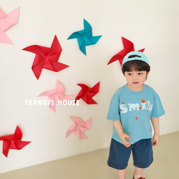 SMILE笑臉短袖上衣 韓國童裝,男童夏裝,中性童裝,童裝推薦,2026夏季童裝,男童穿搭,韓系童裝,中性穿搭,韓國代購
