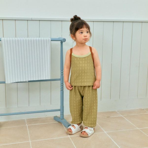 格紋紋理縮口長褲 韓國童裝,男童夏裝,中性童裝,童裝推薦,2026夏季童裝,男童穿搭,韓系童裝,中性穿搭,韓國代購