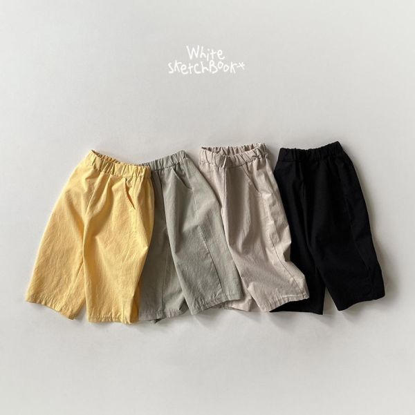 基礎素色9分繭型長褲 韓國童裝,男童夏裝,中性童裝,童裝推薦,2026夏季童裝,男童穿搭,韓系童裝,中性穿搭,韓國代購