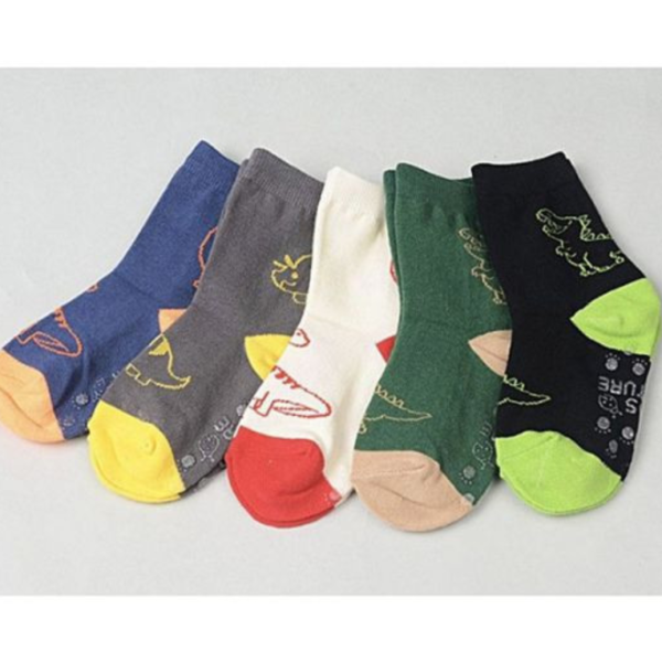 恐龍國度短襪-五入組 韓國童裝,質感童裝,童裝推薦,韓系風格,男女童裝,韓風穿搭,韓國代購,韓國空運