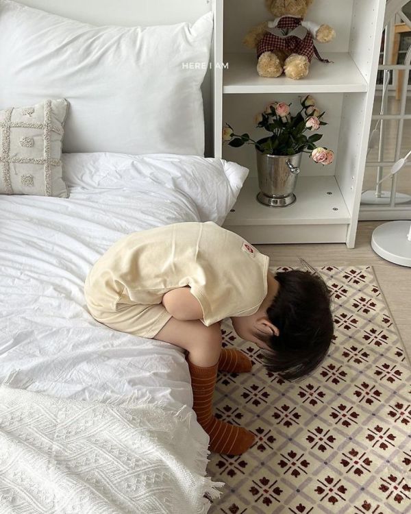 舒適涼感短袖家居服套裝 韓國童裝,男童夏裝,中性童裝,童裝推薦,2026夏季童裝,男童穿搭,韓系童裝,中性穿搭,韓國代購