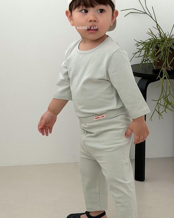 超級舒服七分袖家居服套裝 韓國童裝,男童夏裝,中性童裝,童裝推薦,2026夏季童裝,男童穿搭,韓系童裝,中性穿搭,韓國代購
